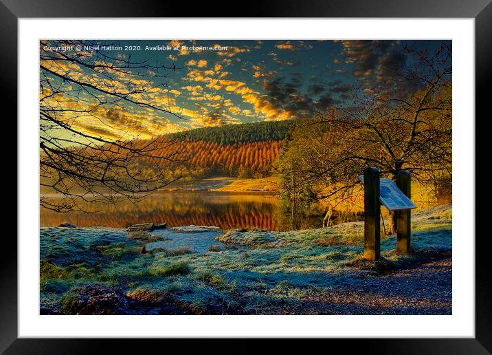Frosty Morning At Ladybower  Framed Mounted Print by Nigel Hatton