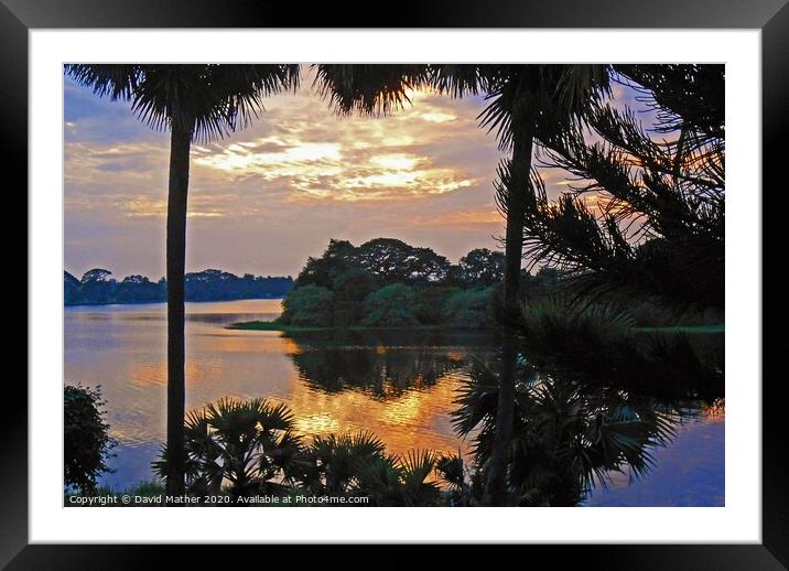 Day's End in Sri Lanka Framed Mounted Print by David Mather
