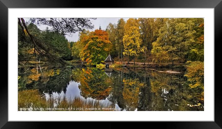 Boat house at Faskally Woods  Framed Mounted Print by Lady Debra Bowers L.R.P.S