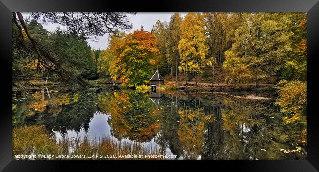 Boat house at Faskally Woods  Framed Print by Lady Debra Bowers L.R.P.S