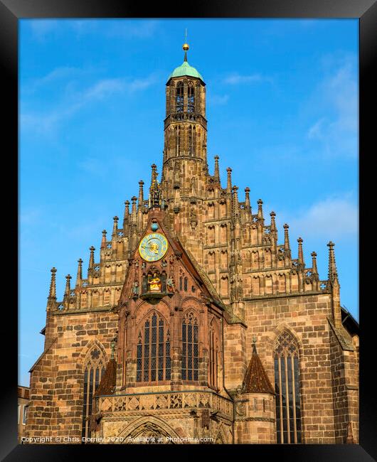 Frauenkirche in Nuremberg Framed Print by Chris Dorney