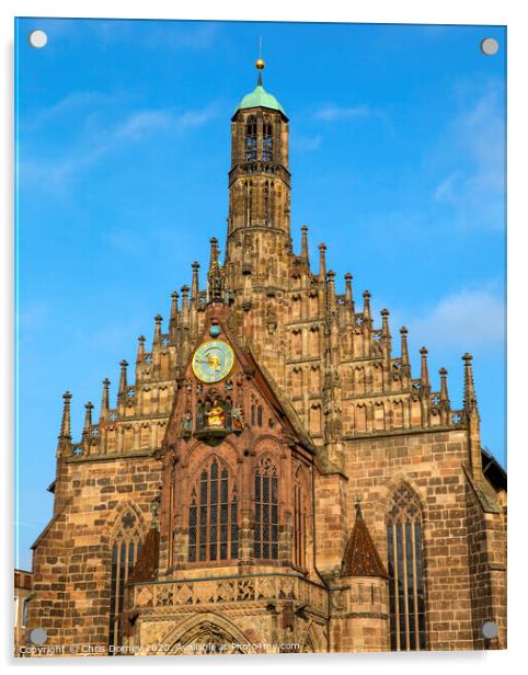 Frauenkirche in Nuremberg Acrylic by Chris Dorney