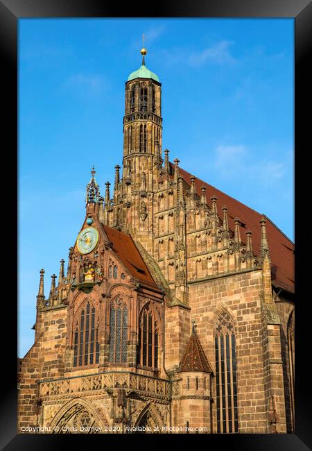 Frauenkirche in Nuremberg Framed Print by Chris Dorney