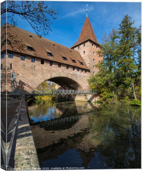 Old Town in Nuremberg Canvas Print by Chris Dorney