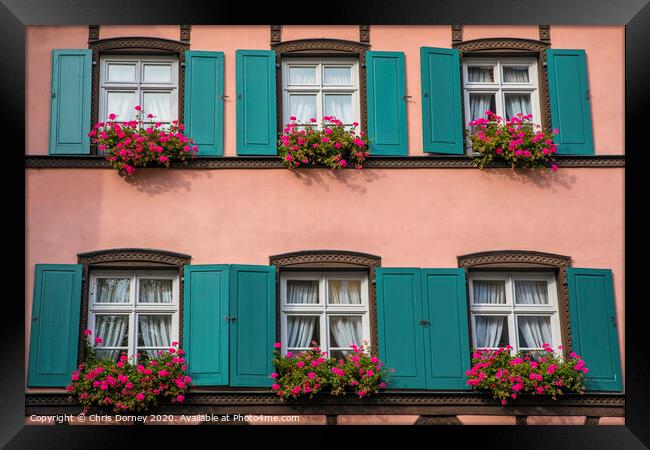 Traditional Architecture in Bamberg Framed Print by Chris Dorney
