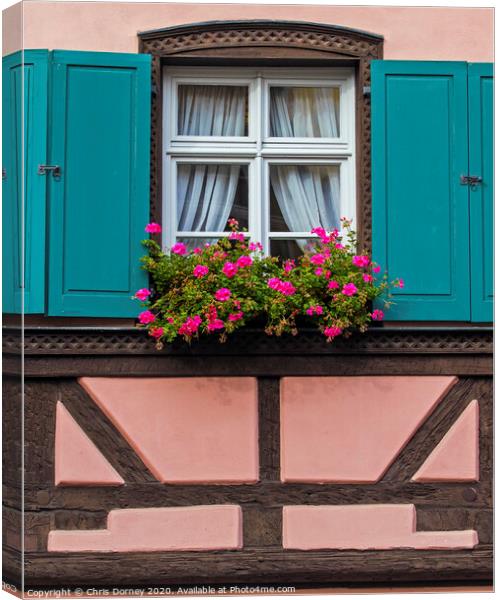 Bavarian Architecture in Bamberg Canvas Print by Chris Dorney