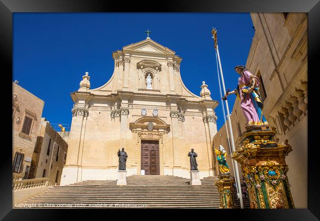 Cathedral of the Assumption in Gozo Framed Print by Chris Dorney