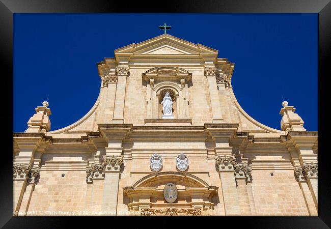 Cathedral of the Assumption in Gozo Framed Print by Chris Dorney