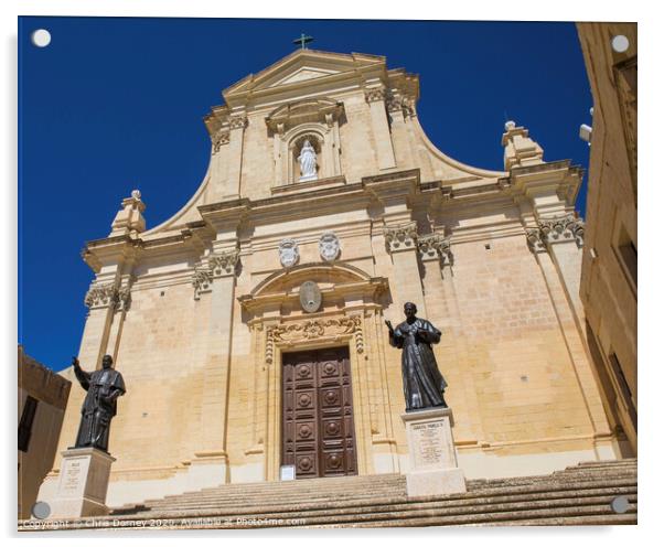 Cathedral of the Assumption in Gozo Acrylic by Chris Dorney