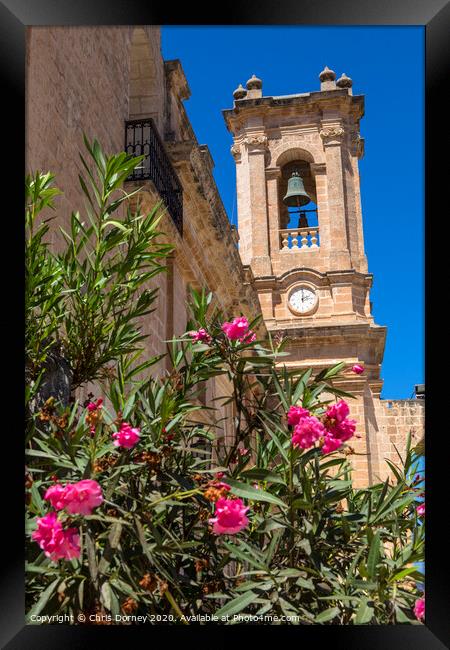 Sanctuary of Our Lady of Mellieha in Malta Framed Print by Chris Dorney