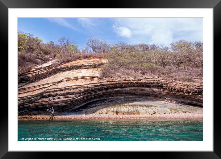 Geological formations  Framed Mounted Print by Marco Diaz