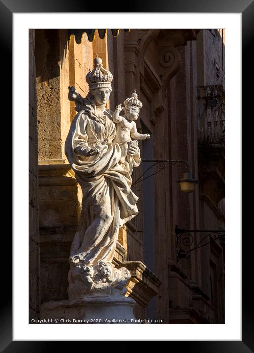 Church of the Annunciation in Mdina Framed Mounted Print by Chris Dorney