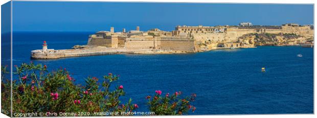 Fort Ricasoli in Malta Canvas Print by Chris Dorney