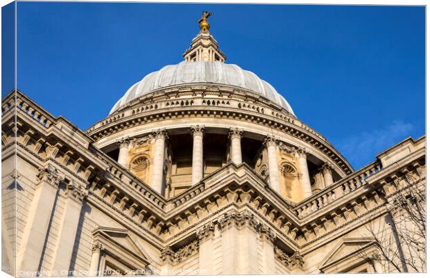 St. Pauls Cathedral in London Canvas Print by Chris Dorney