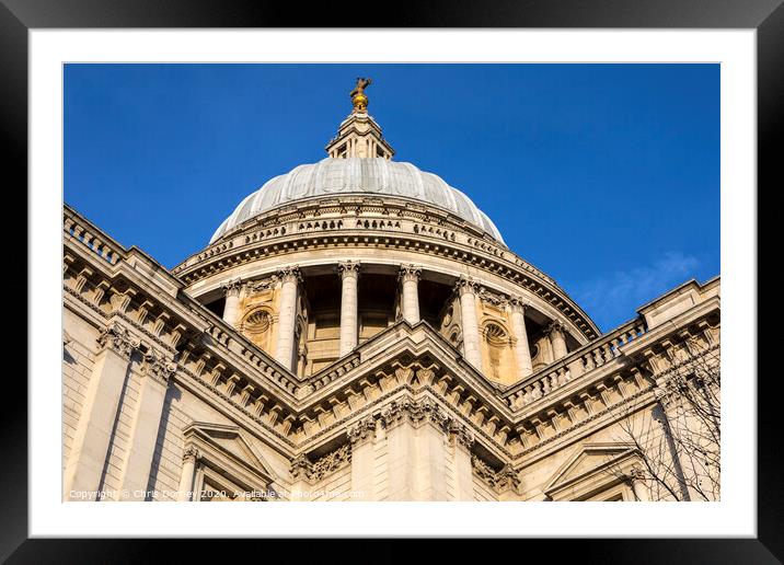 St. Pauls Cathedral in London Framed Mounted Print by Chris Dorney
