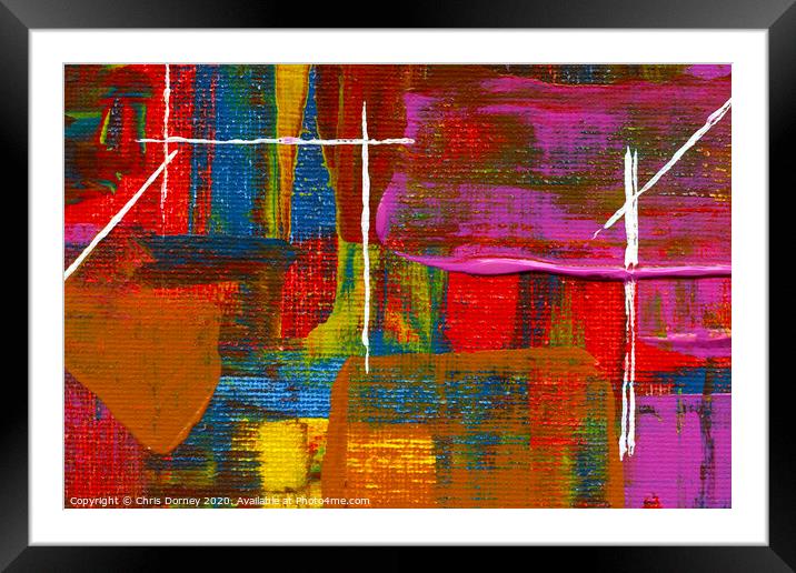 Abstract Art Background Framed Mounted Print by Chris Dorney