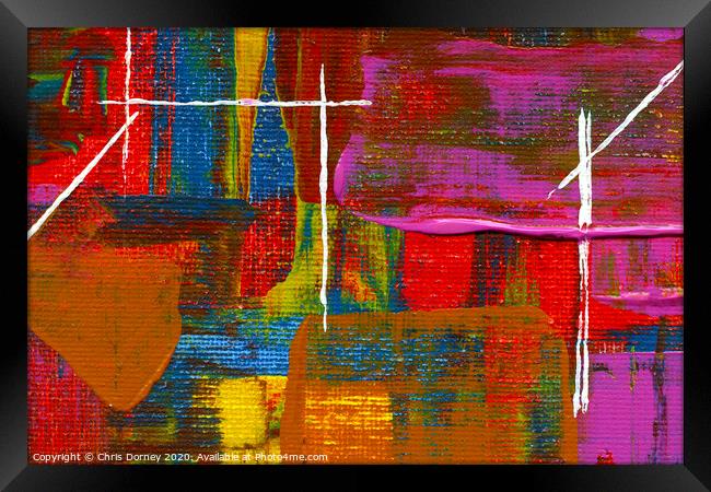 Abstract Art Background Framed Print by Chris Dorney