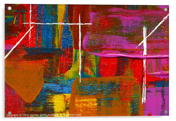 Abstract Art Background Acrylic by Chris Dorney