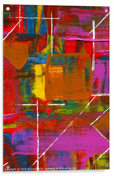 Abstract Art Background Acrylic by Chris Dorney