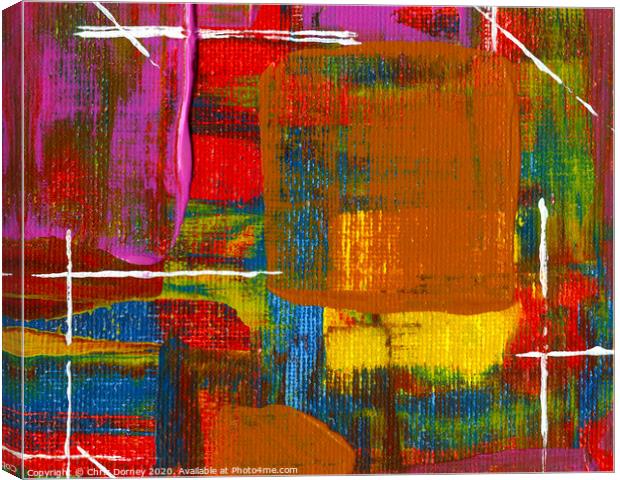 Abstract Art Background Canvas Print by Chris Dorney
