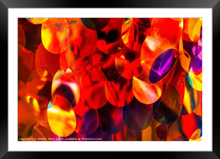 Colorful Mexican Handicrafts Abstract Mexico Framed Mounted Print by William Perry