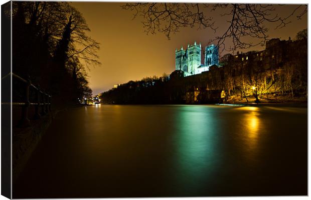 Durham Cathedral & Old Fulling Mill Canvas Print by David Lewins (LRPS)