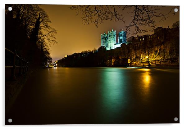 Durham Cathedral & Old Fulling Mill Acrylic by David Lewins (LRPS)
