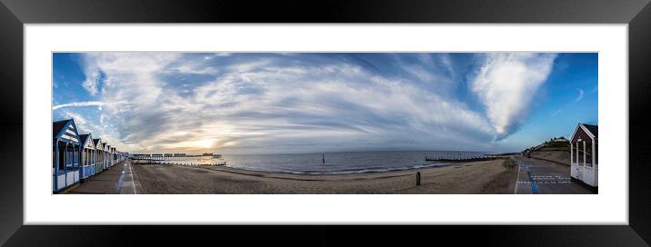 Dawn in Southwold, 9th June 2017 Framed Mounted Print by Andrew Sharpe
