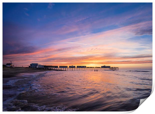 Dawn over Southwold Pier, 10th June 2017 Print by Andrew Sharpe