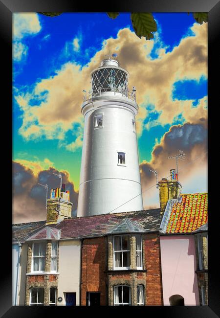 Southwold lighthouse, Suffolk Framed Print by Andrew Sharpe