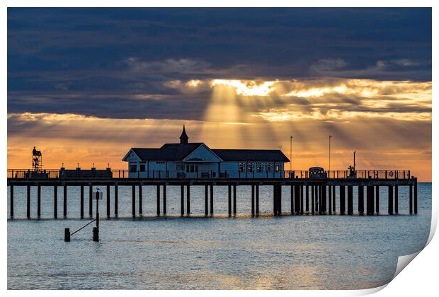 Sunrise over Southwold, 4th June 2017 Print by Andrew Sharpe