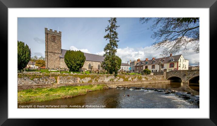 Dromore on the Lagan Framed Mounted Print by David McFarland