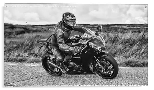 Honda Fireblade Motorcycle Acrylic by Derrick Fox Lomax