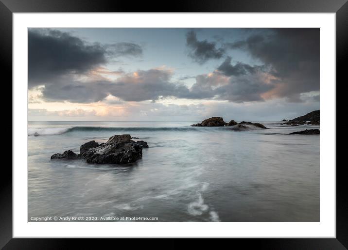 Kennack Sands Cornwall October 2020 Framed Mounted Print by Andy Knott