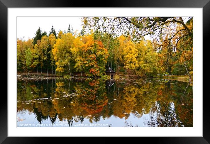 Loch Dunmore, Faskally Woods, Perthshire Framed Mounted Print by yvonne & paul carroll