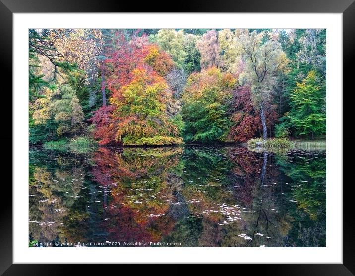 Loch Dunmore, Faskally Woods, Perthshire Framed Mounted Print by yvonne & paul carroll
