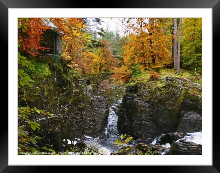 The Hermitage, Dunkeld Framed Mounted Print by yvonne & paul carroll