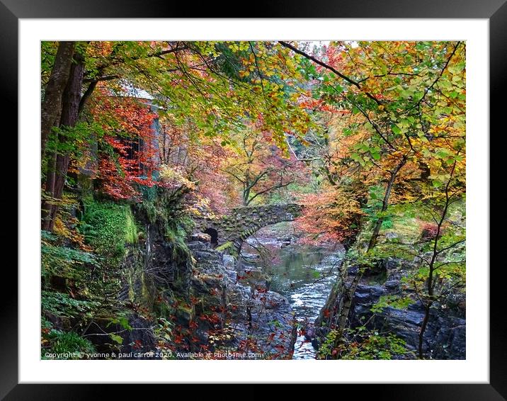 The Hermitage, Dunkeld Framed Mounted Print by yvonne & paul carroll