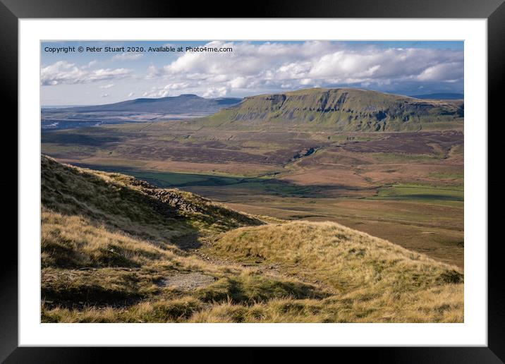 Fountains Fell from Malham Tarn Framed Mounted Print by Peter Stuart