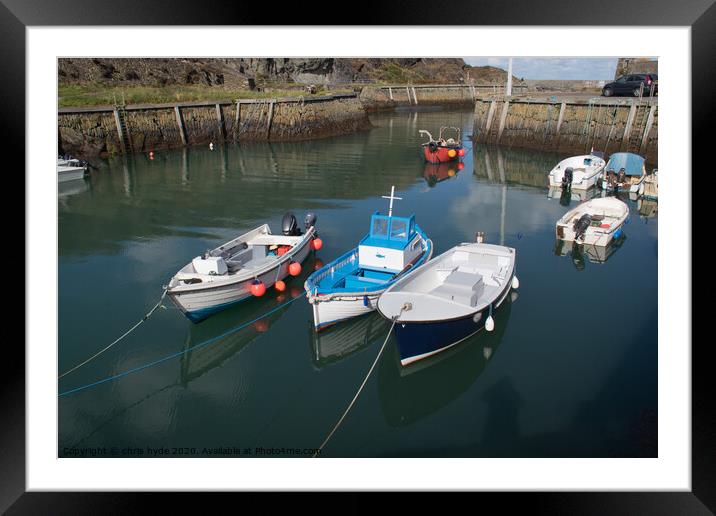 Amlwch Harbour Anglesey Framed Mounted Print by chris hyde