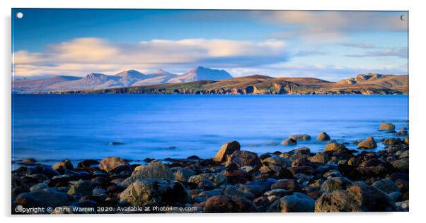 Gruinard Bay Scotland Acrylic by Chris Warren