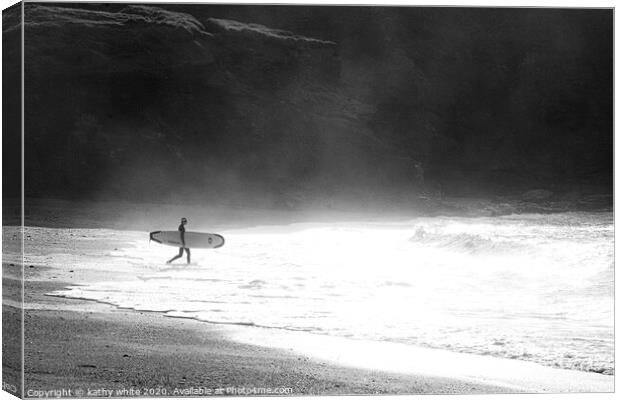  surfer, training to be lifeguards, surfer Canvas Print by kathy white