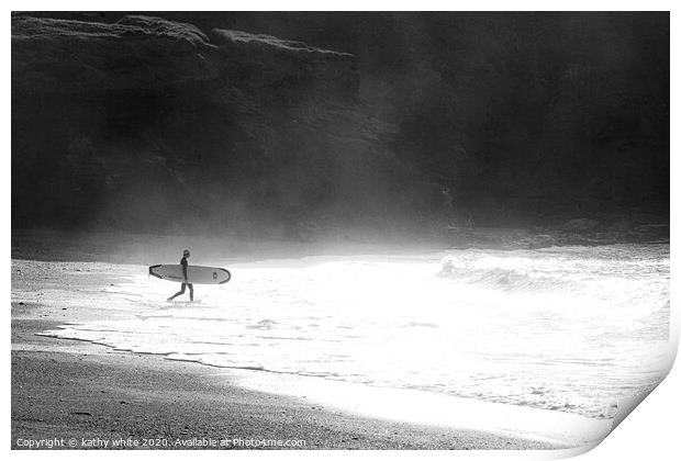  surfer, training to be lifeguards, surfer Print by kathy white