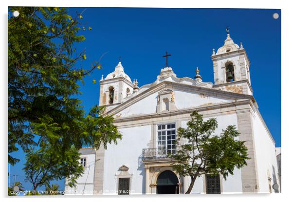 Church of Santa Maria in Lagos Portugal Acrylic by Chris Dorney