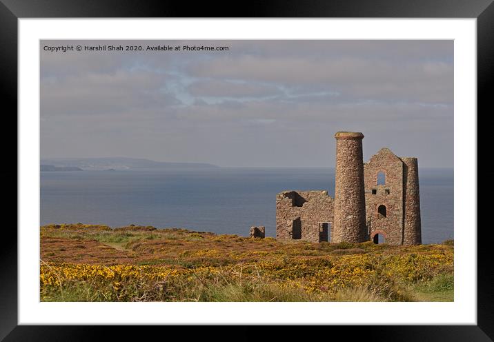 Wheal Coates Framed Mounted Print by Harshil Shah