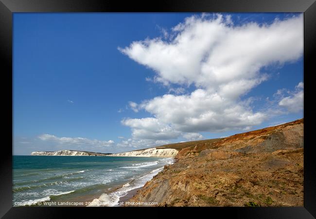 Compton Bay Framed Print by Wight Landscapes