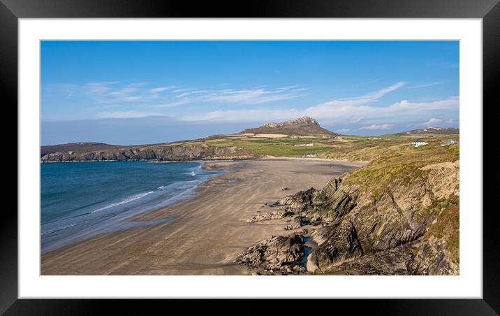 Whitesands Beach, Pembrokeshire, Wales. Framed Mounted Print by Colin Allen