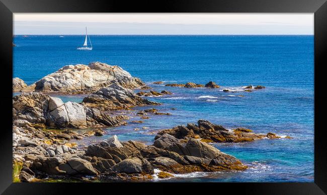 Costa brava landscape picture from a Spain Framed Print by Arpad Radoczy