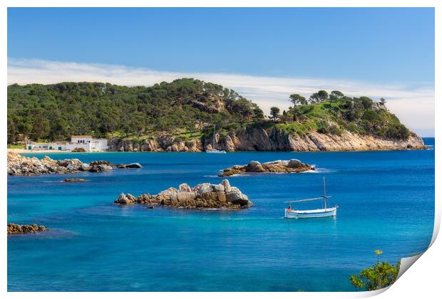 Costa brava landscape picture from a Spain Print by Arpad Radoczy