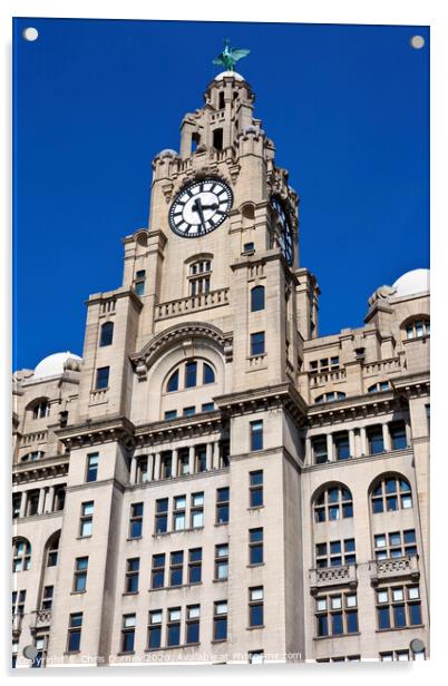 Royal Liver Building in Liverpool Acrylic by Chris Dorney
